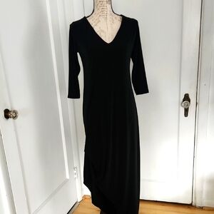 SYMPLI Black V-Neck Dress